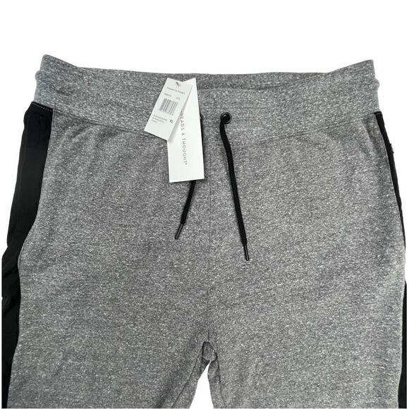New Threads For Thought Men US XL Grey Pant Casual Sport Striped Joggers  - Picture 4 of 11